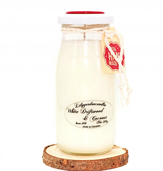 White Driftwood & Coconut Milk Bottle large