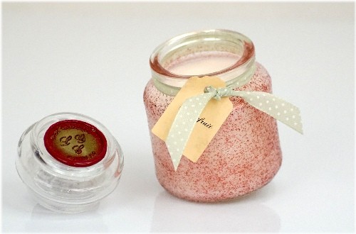 Grapefruit Glitter Jar