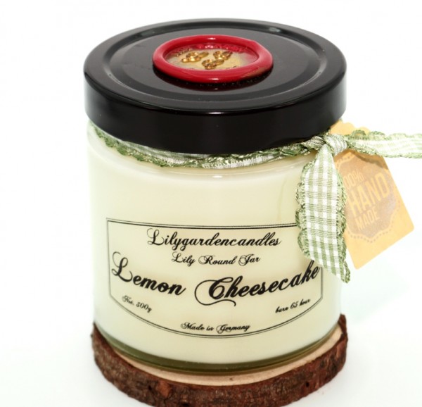 Lemon Cheesecake Lily Round Jar large