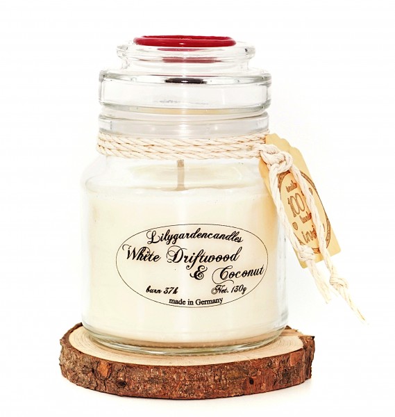 White Driftwood & Coconut Stopper Jar