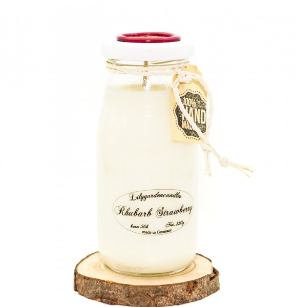 Rhubarb Strawberry Milk Bottle large